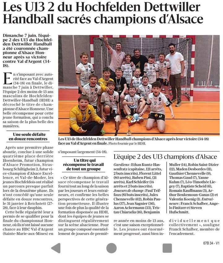 HDH - Hochfelden Dettwiller Handball